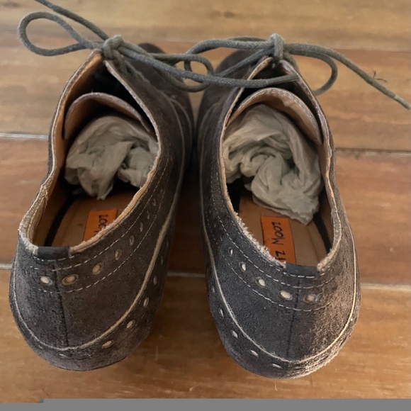 Miz Mooz Women’s ‘Lance' Lace Up Oxford Ankle Platform Booties - Brown Suede - 7 - Picture 9 of 12